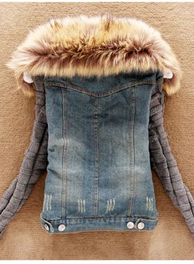 5XL Plus Size Women Clothes Girls Winter Denim Coats Jackets