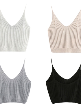 Fashion Women Basic Sexy Strappy Sleeveless Crop Top 吊带