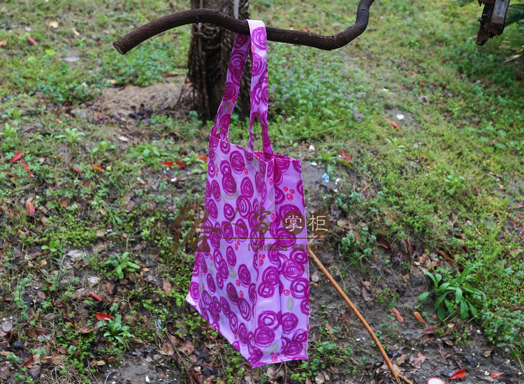 抽象玫瑰花 过胶布 防水 文件包  购物袋  135克