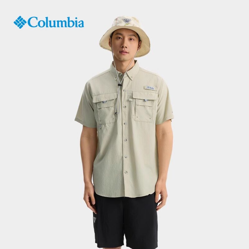 Spring/Summer New Collection: Columbia Outdoor Men's PFG Breathable UV-resistant Quick-Drying Short-sleeved Shirt FJ7047 thumbnail 5