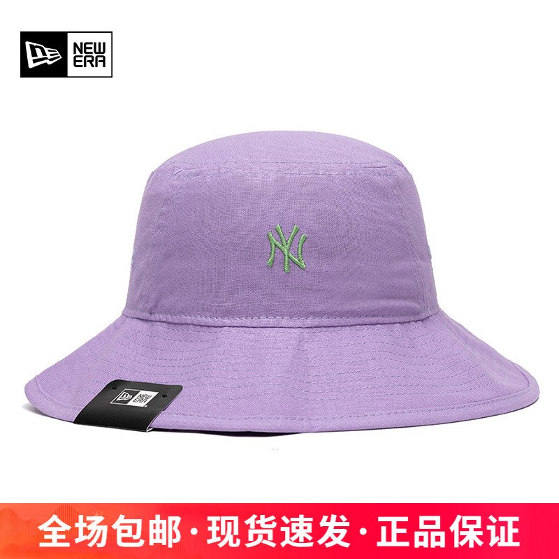 NewEra男女同款NY刺绣MLB渔夫帽