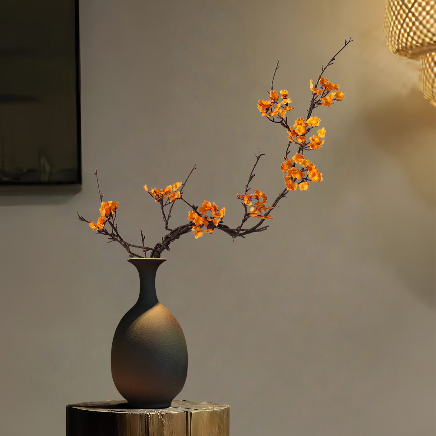 新中式花瓶陶瓷仿古侘寂茶室