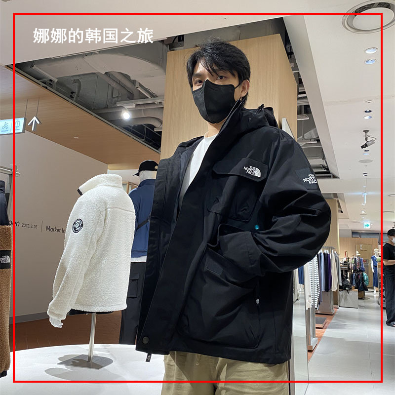 休闲拼色立领冲锋衣男女NJ3BN50