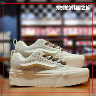 板鞋 韩国代购 VN000CRS448 厚底鞋 女款 Vans范斯Knu Stack增高面包鞋