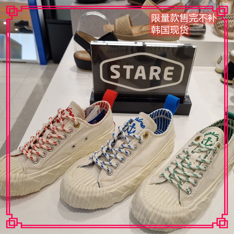 送帆布袋韩国代购撞色低帮小白鞋