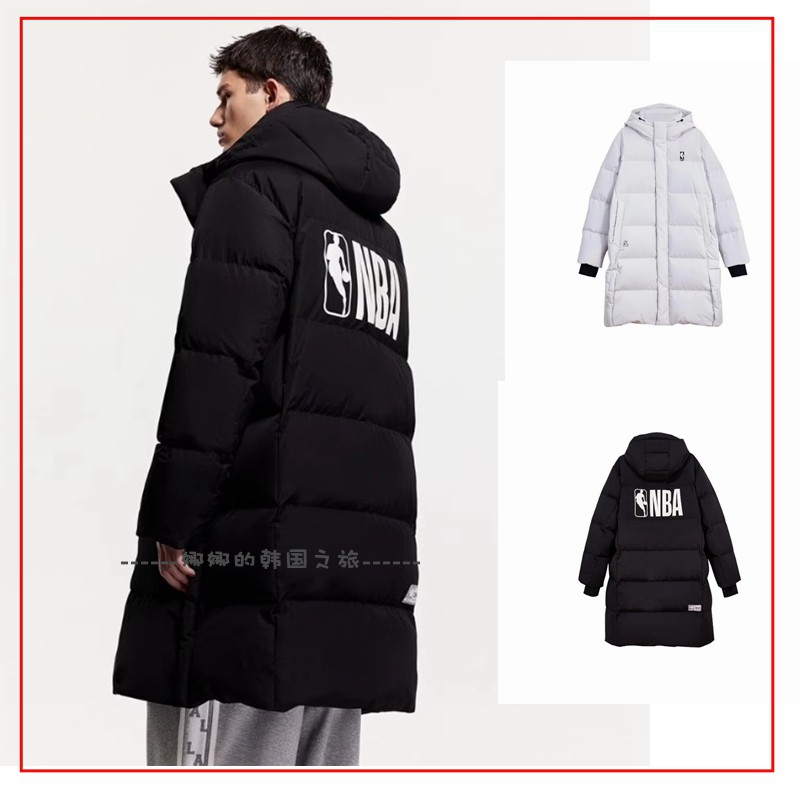 韩国代购Jack Jones/杰克琼斯NBA联名中长款羽绒服外套 224312002