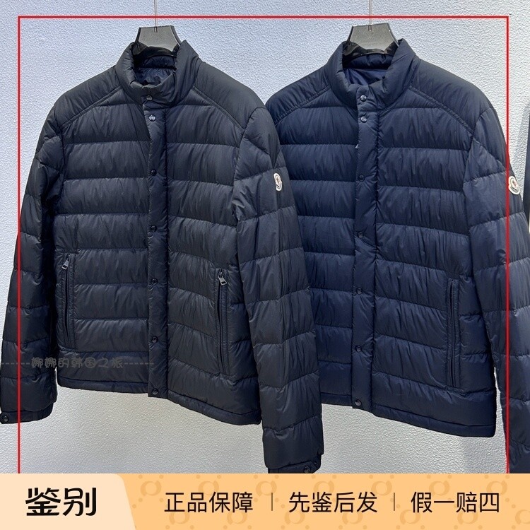 韩国代购Moncler盟可睐 Selves Logo 立领单排扣长袖羽绒服 男款