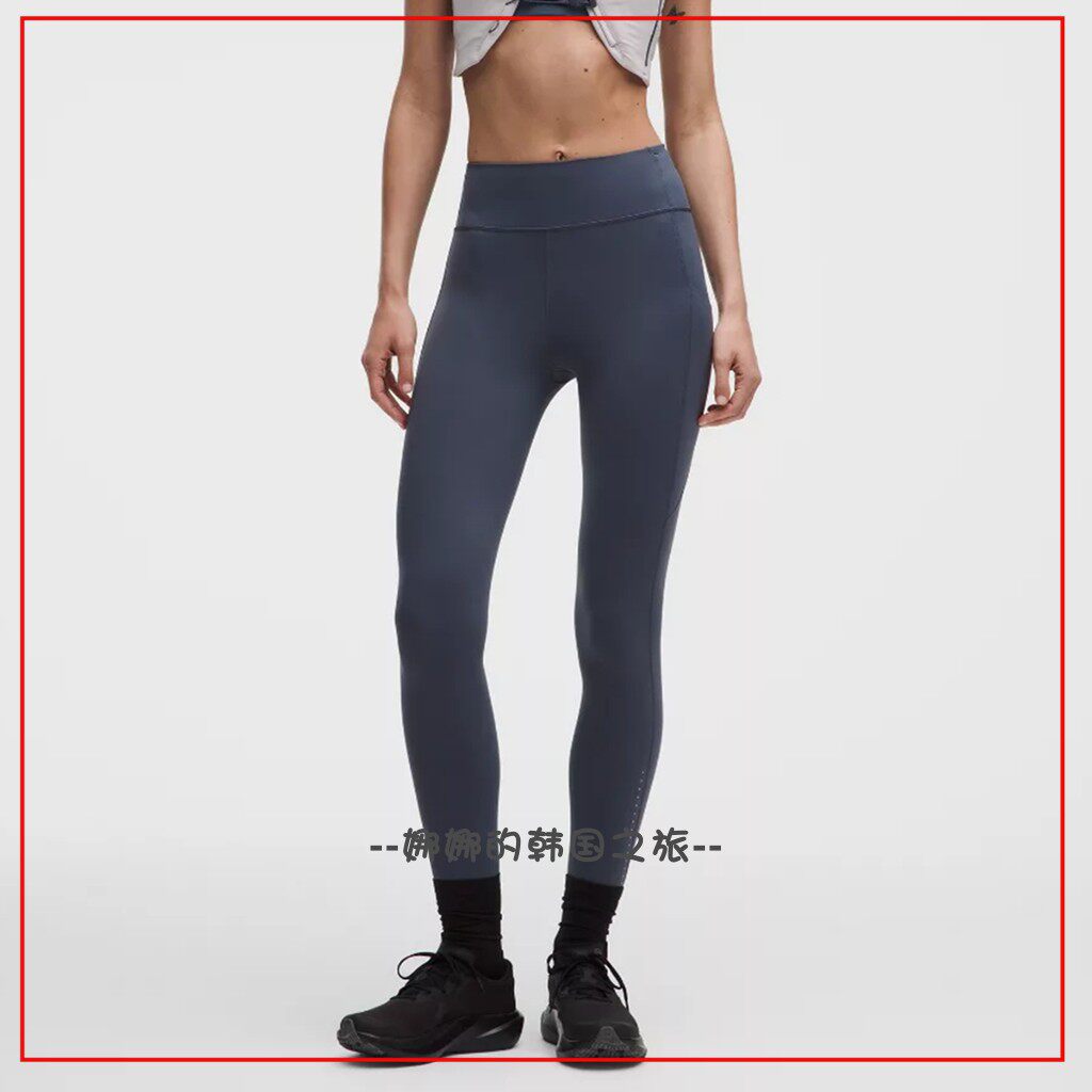 韩国代购lululemon Fast and Free 25”紧身弹力跑步长裤 LW5ITLS