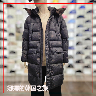 韩国代购正品NBA男款鸭绒羽绒服长款休闲连帽棉服外套N224DW005Z