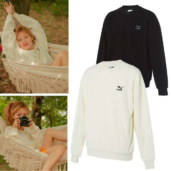 韩国代购Puma彪马TRAIL SHERPA CREW泫雅同款抓绒套头卫衣928721