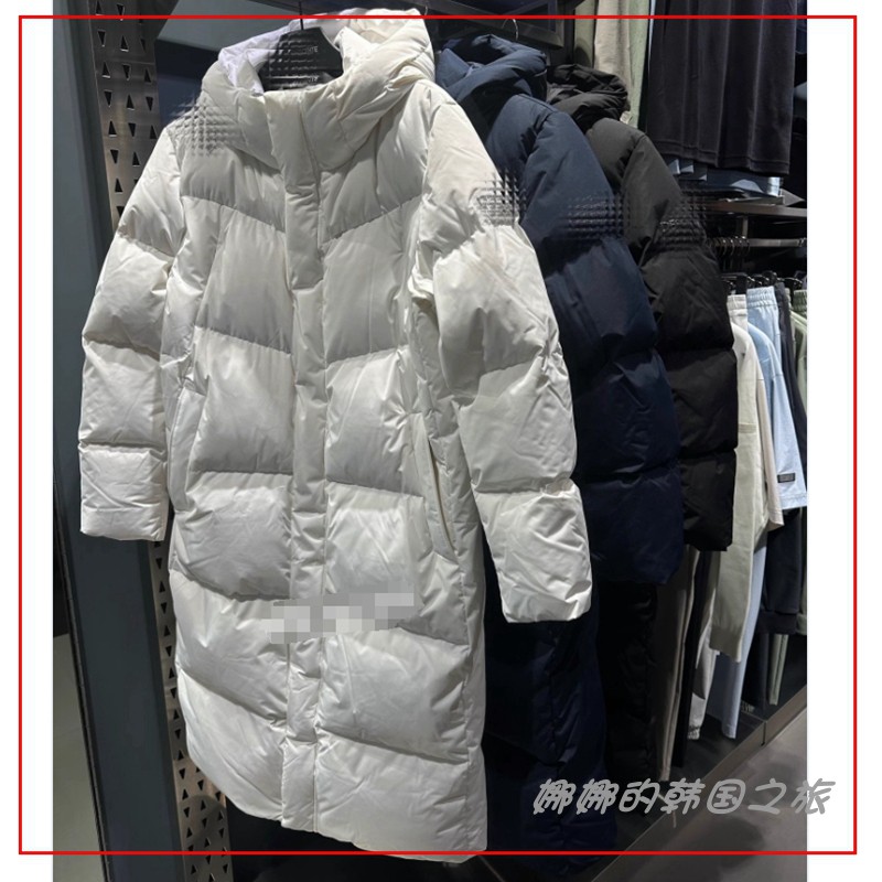 冬季保暖加厚鹅绒中长款羽绒服