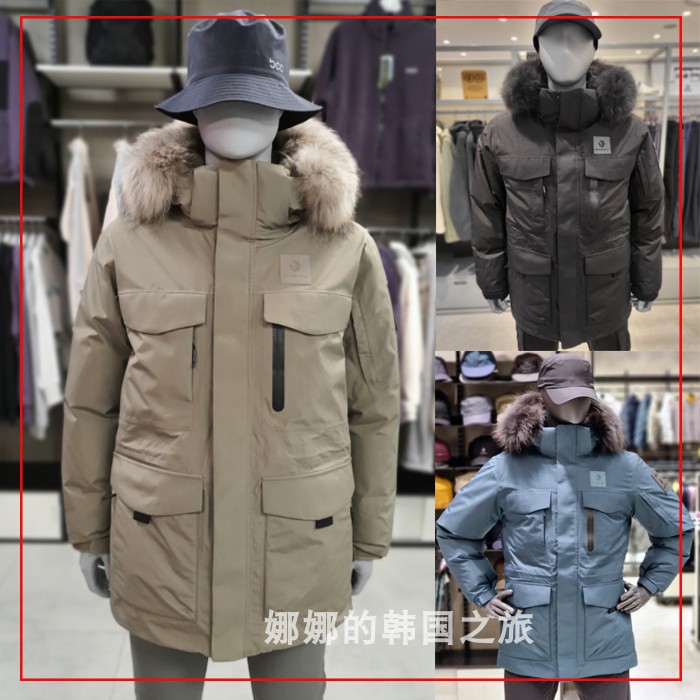 BLACKYAK/布来亚克 韩国代购22冬男工装中长鹅绒羽绒服1BYPAW2012