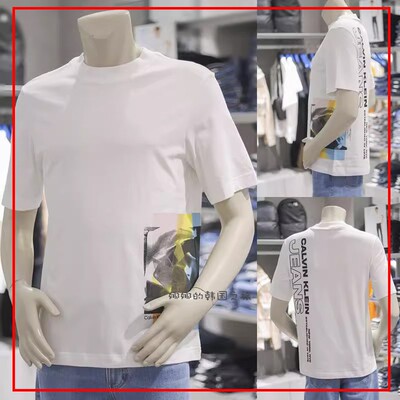 Calvin Klein Jeans 韩国直邮 23夏男圆领印花宽松短袖T恤J323521