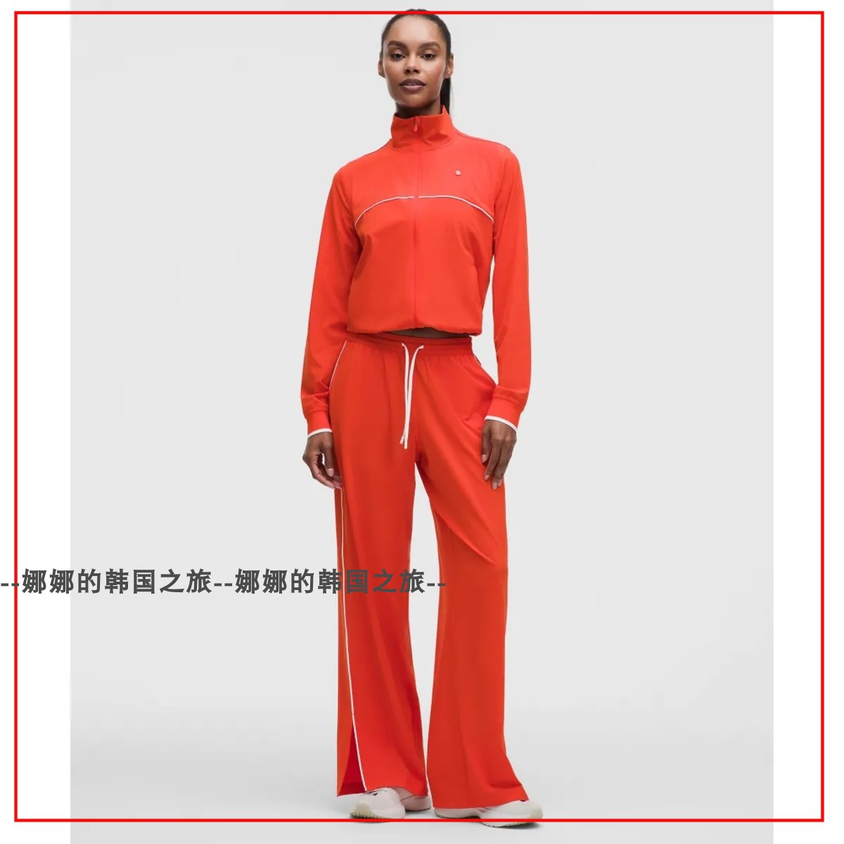 韩国代购lululemon Court Rival 女士网球运动夹克套装LW3KLLS