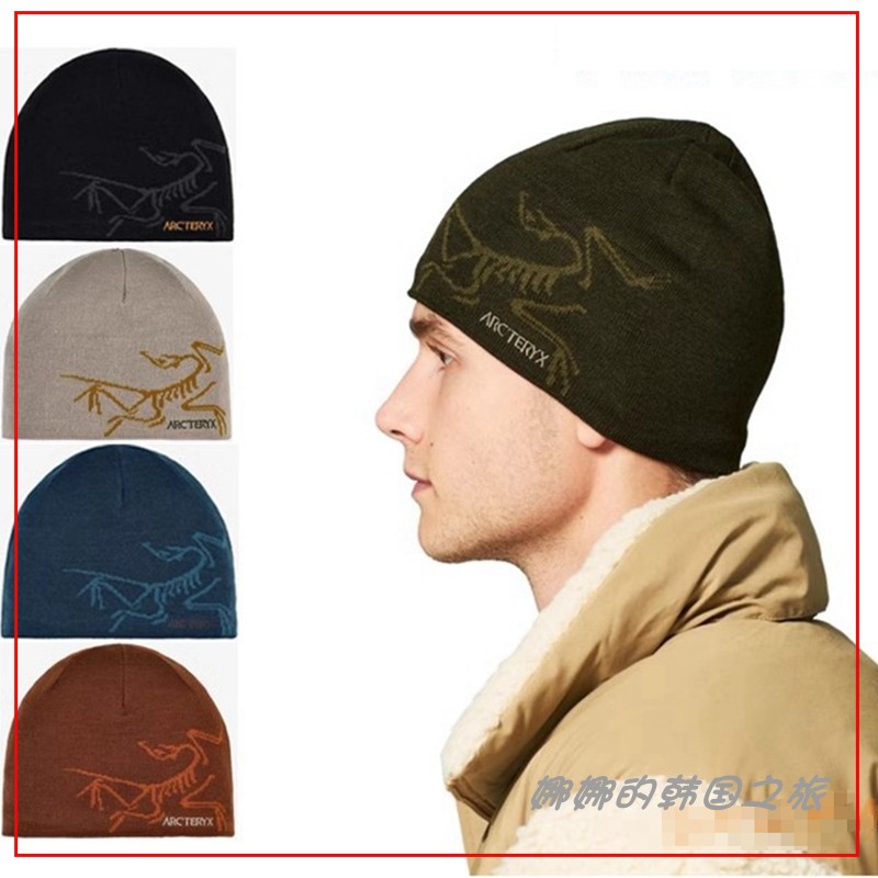 韩国代购ARC'TERYX始祖鸟Bird Head Toque男女羊毛抓绒冷帽28879