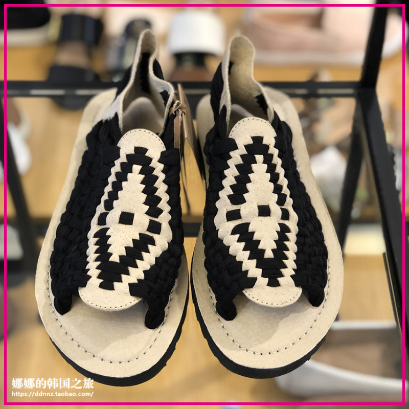 韩国正品代购chubasco编织凉鞋