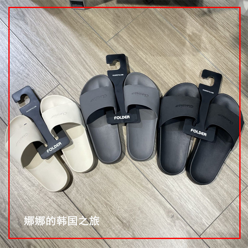 classico黑磨砂哑光凉拖拖鞋男女