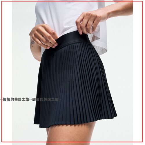 韩国代购lululemon Varsity高腰带内衬半身3寸百褶网球裙LW8AJYS