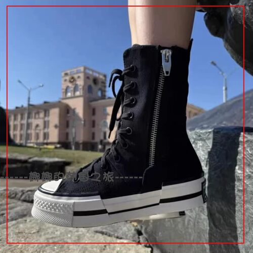 韩国代购Converse匡威CHUCK 70高帮厚底增高显瘦帆布鞋靴 A10361C