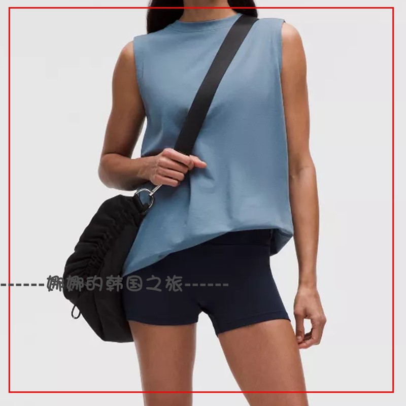 韩国代购lululemon露露乐蒙All Yours 棉质背心运动休闲宽松无袖T
