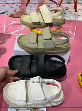韩国代购OTZShoes凉鞋双面魔术贴凉鞋平底男女款凉拖沙滩鞋百搭