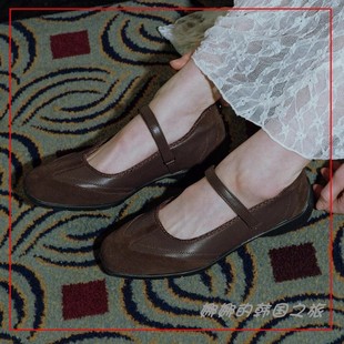 韩国代购rockfish玛丽珍单鞋 魔术贴皮鞋女士低帮软底日常单鞋子