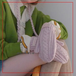 韩国代购rockfish秋毛线冬针织连指手套 甜妹可爱 保暖时尚单品