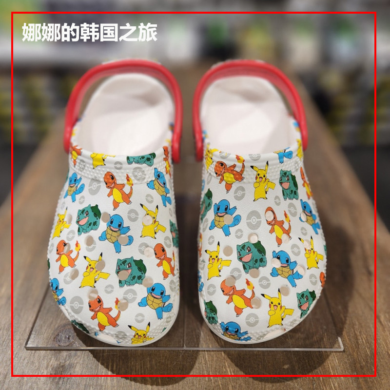 卡骆驰亲子款宝可梦联名沙滩鞋