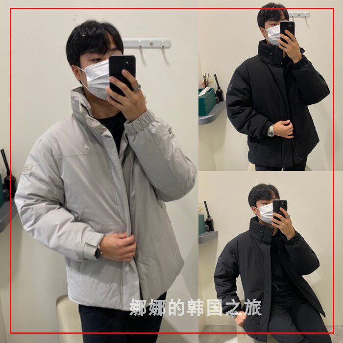 NEPA 韩国代购直邮22秋男是刘亚仁立领保暖纯色鹅绒羽绒服7I72060