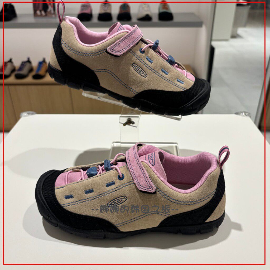 韩国代购KEEN jasper 儿童小童新款登山徒步鞋魔术贴户外运动鞋