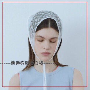 韩国代购rockfish时尚镂空蕾丝方形头巾围巾可爱少女日常百搭单品