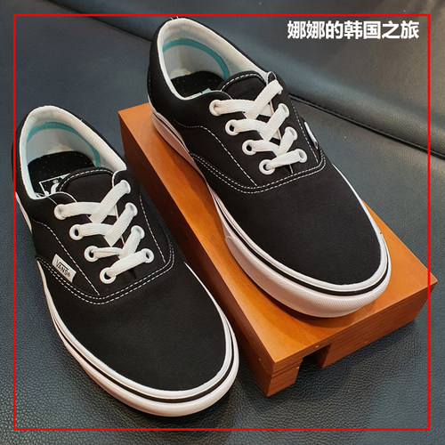 VANS男女黑白低帮板鞋休闲帆布鞋