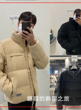 NEPA 韩国代购直邮 22冬男立领灯芯绒保暖短款鸭绒羽绒服7I72064
