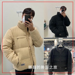 NEPA 韩国代购直邮 22冬男立领灯芯绒保暖短款鸭绒羽绒服7I72064