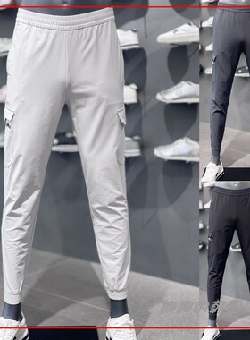 韩国代购男女同款夏日常休闲透气长裤凉感休闲运动裤SP121DPT23