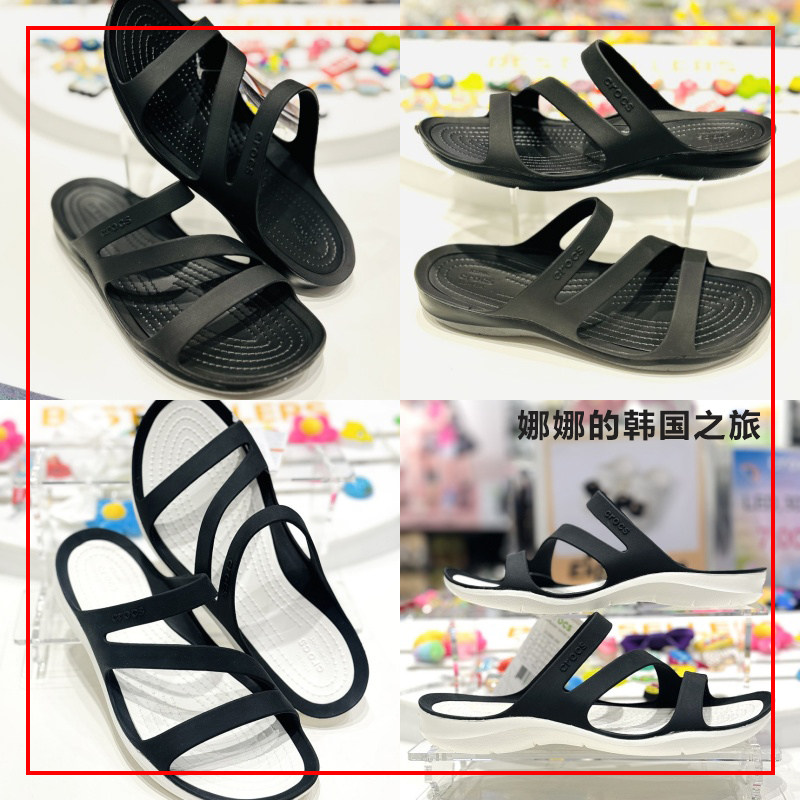 韩国代购Crocs卡骆驰激浪凉鞋女士轻便沙滩鞋休闲平底拖鞋203998