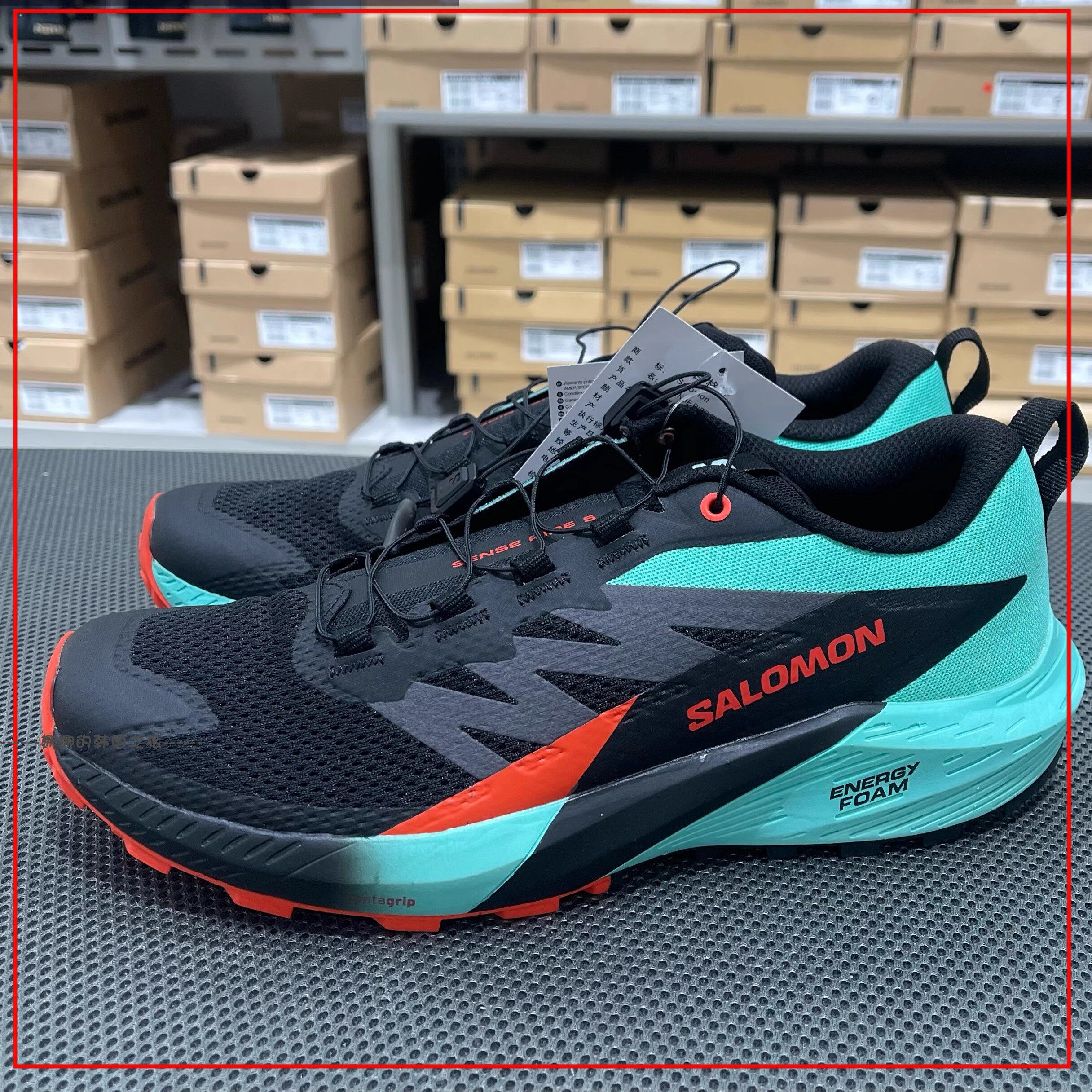 韩国代购SALOMON萨洛蒙SENSE RIDE 5户外功能鞋透气运动鞋476982