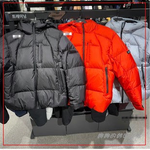 保暖时尚 羽绒服男款 休闲外套SP423IDJO2 纯色连帽拉链长袖 韩国代购