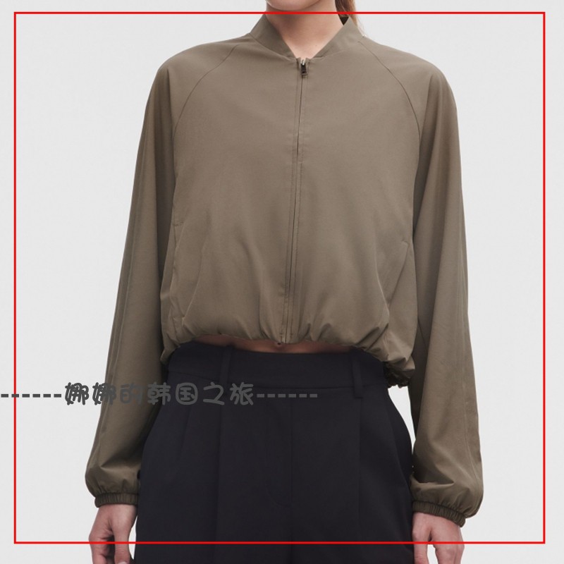 韩国代购lululemon 女士布里兹利飞行员夹克休闲外套短款LW3KR4S
