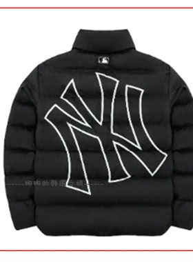 韩国代购MLB 冬季羽绒服男女保暖时尚运动休闲立领外套3ADJB0726