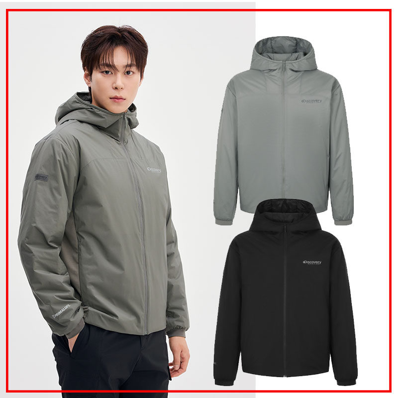 韩国直邮代购DISCOVERY25冬男连帽短款保暖防水棉服外套DMPD33051
