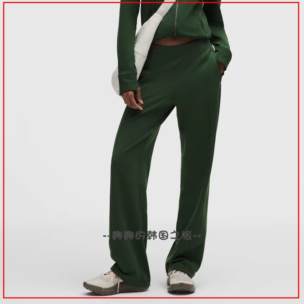 韩国代购lululemon Define 女士中腰运动裤休闲裤棉质卫裤LW5HFGS图片