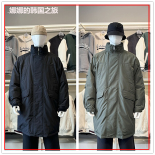 韩国代购正品NBA男款鸭绒羽绒服长款棉服外套立领大衣N234DW041P