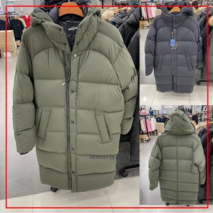 韩国代购Montbell美山冬季加厚保暖羽绒服女士中长款防风休闲外套