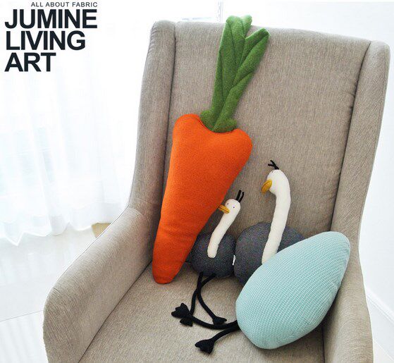 韩国jumine正品直送代购 TAZO GRAY可爱鸵鸟造型抱枕床上沙发靠垫