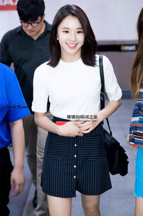 TWICE彩瑛同款OUTSTANDING ORDINARY韩国正品代购条纹半身裙短裙