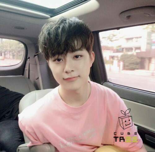 韩国I AM NOT A HUMAN BEING 柳善皓同款粉色男女情侣T恤正品代购