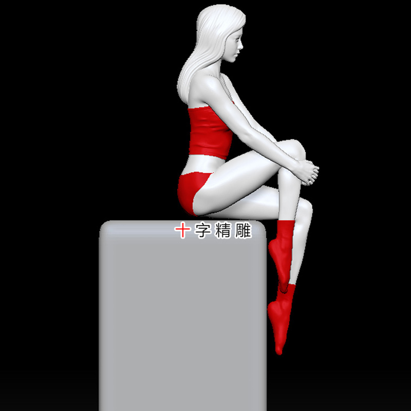 美女圆雕图雕刻机246雕刻图3dsmax人体女性三维模型3d打印素材