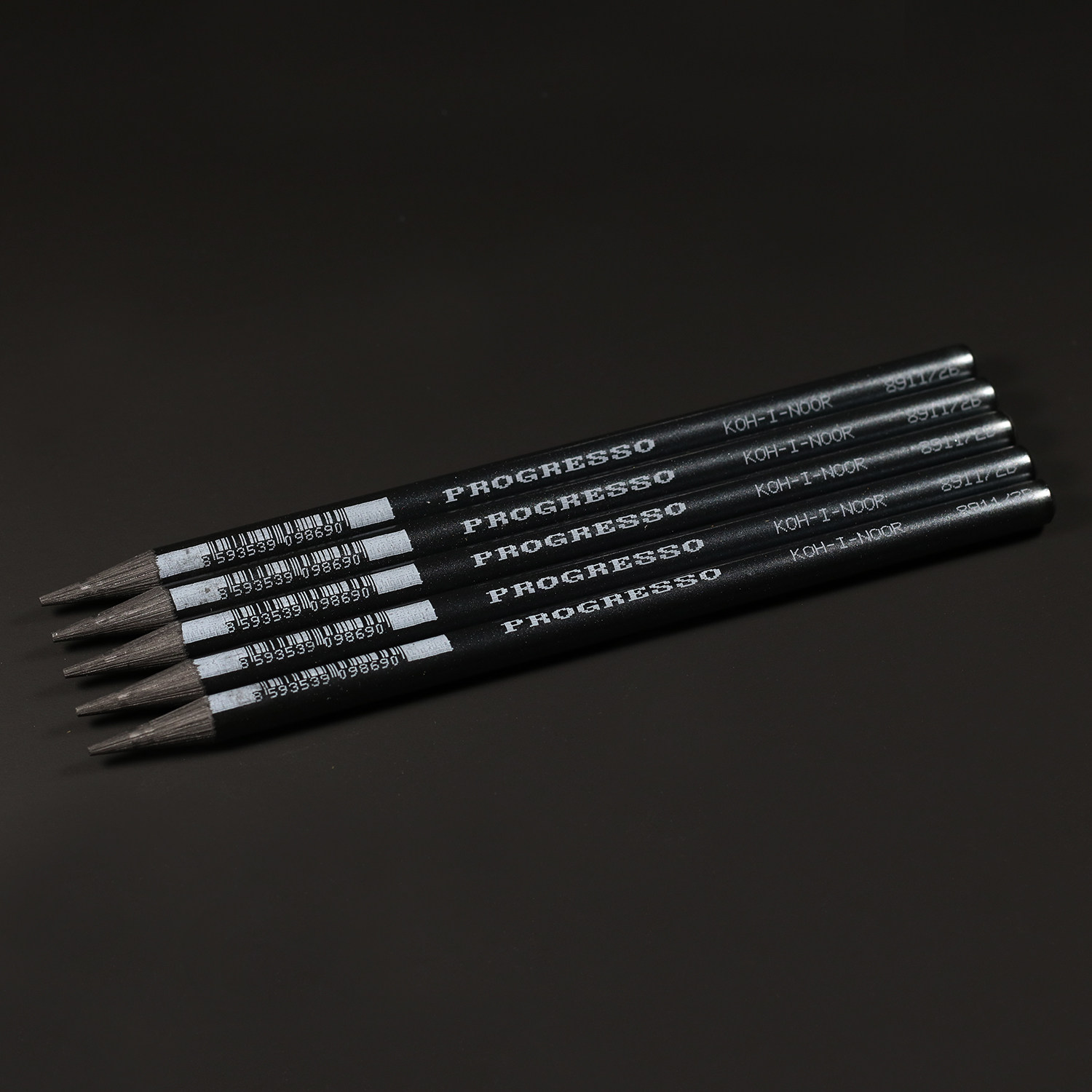 捷克koh-i-noor无木质实心圆形石墨铅笔实心铅芯高达5倍素描绘画