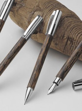 德国FABER辉柏嘉AMBITION雄心野心系列天然椰木杆练字钢笔